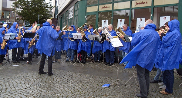 Det finst ikkje dårlig vær for korpsmusikantar